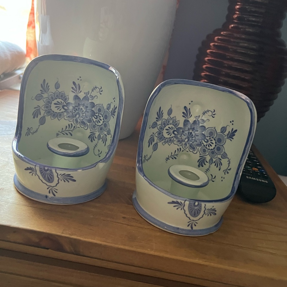 Chinoiserie candle holders